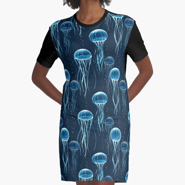 Glowing jellyfish  Graphic T-Shirt Dress