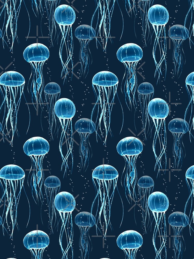 Glowing jellyfish by Gribanessa