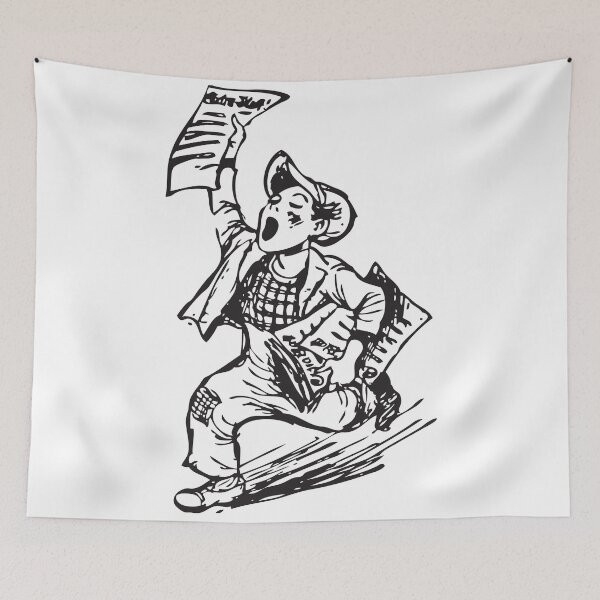 Item preview, NEWSBOY Vintage Art designed and sold by Bruce ALMIGHTY Baker.