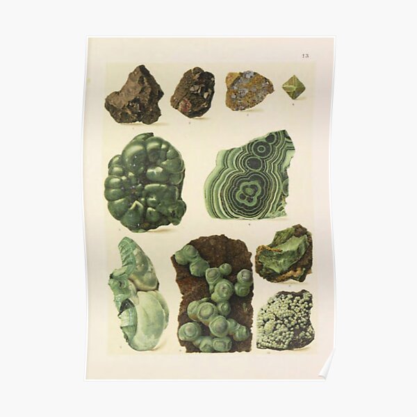 Natural Malachite Poster