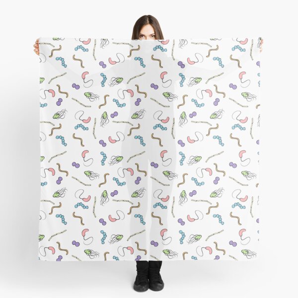 Pastel Rainbow Bacteria Scarf