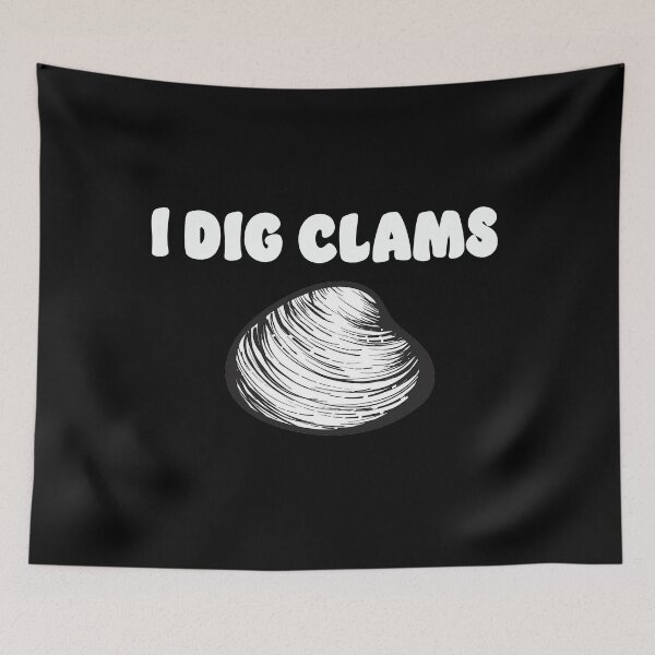 Item preview, I Dig Clams Quahog Shellfish Digging Raking Shirt  designed and sold by funnytshirtemp.