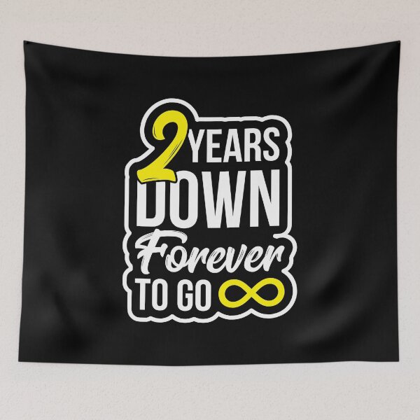 Item preview, Second Wedding Anniversary 2 Years Down Forever to Go designed and sold by haselshirt.