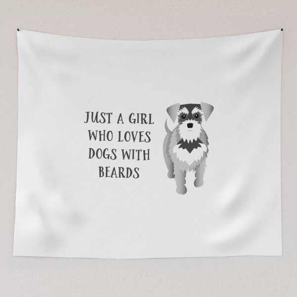 Item preview, Chica que ama a los Schnauzers designed and sold by AntiqueImages.