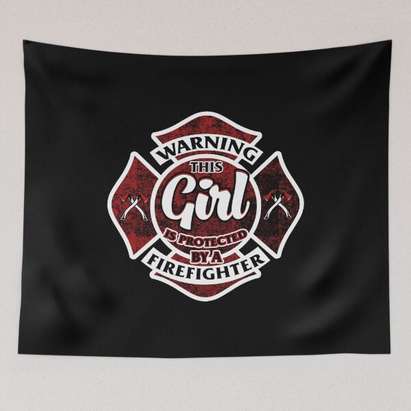 Item preview, Protected By Firefighter Proud Firemen Gift  designed and sold by haselshirt.
