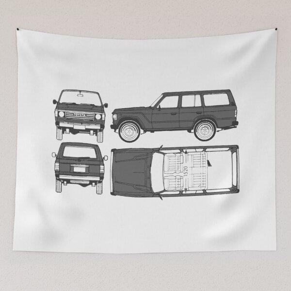 Item preview, FJ60 Land Cruiser Blueprint  designed and sold by ChaseBig.
