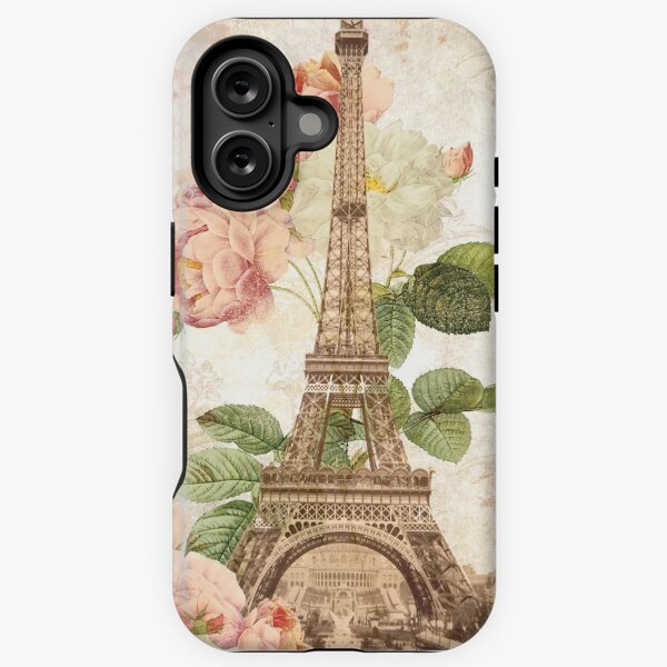 Paris Pink Roses Vintage French Romantic iPhone Tough Case