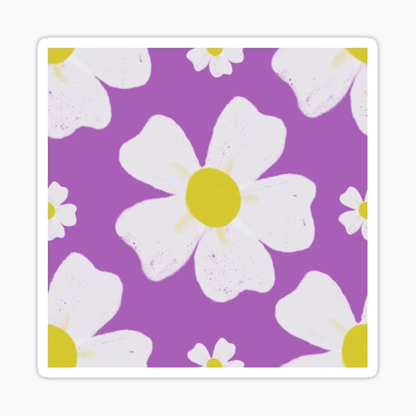 Large and Small Daisies Sticker