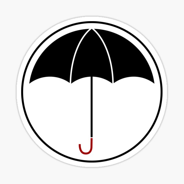 The Umbrella Academy - The Umbrella (Black Variant) Sticker