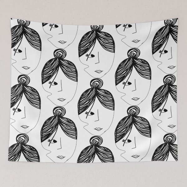 Item preview, Minimalism Art | Girl's Face designed and sold by hannah vail (@acharmingnotion).