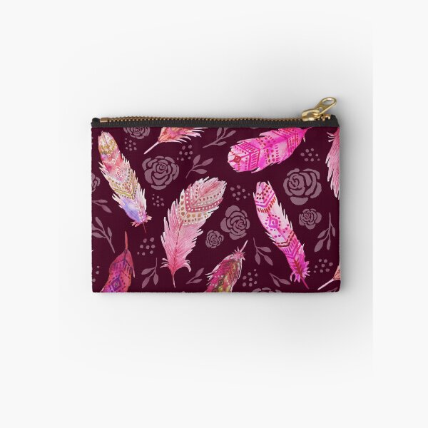 Item preview, Pink Watercolor Floral Feathers designed and sold by oppositedge.