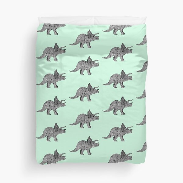 Triceratops Dinosaur Duvet Cover