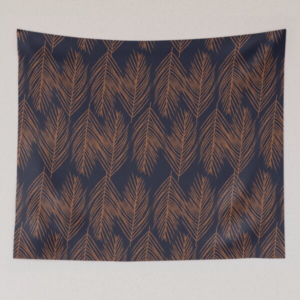 Item preview, Rust Branches on Dark Blue designed and sold by BlertaDK.