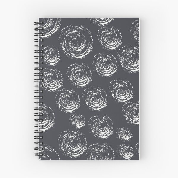 Item preview, Blue Greyish White Circular Strokes on Grey designed and sold by BlertaDK.