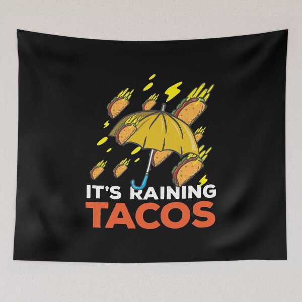 Artikelvorschau, Love Tacos Its Raining Tacos Birthday Gift Idea entworfen und verkauft von haselshirt.