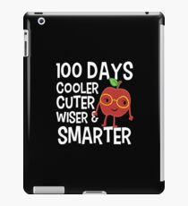 School 100 Days Smarter Wiser Cooler Cuter Gift iPad-Hülle & Klebefolie