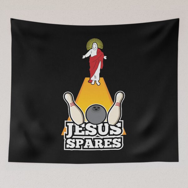 Item preview, Jesus Spares Bowling Christmas Xmas Holiday Gift designed and sold by haselshirt.