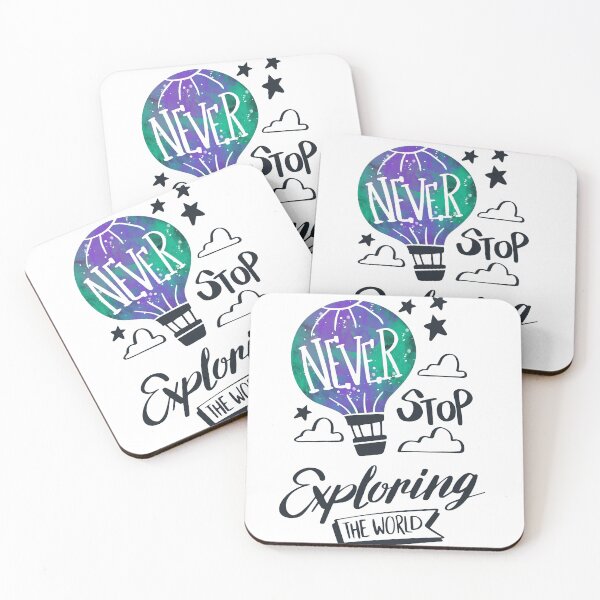 Item preview, Never Stop Exploring The World designed and sold by Nora Gad.
