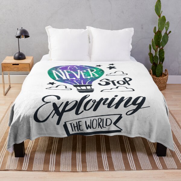 Item preview, Never Stop Exploring The World designed and sold by Nora Gad.