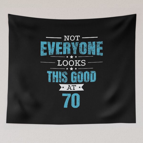 Item preview, 70th Birthday Gift Retro Seventy 70 Years Looks This Good Blue designed and sold by haselshirt.
