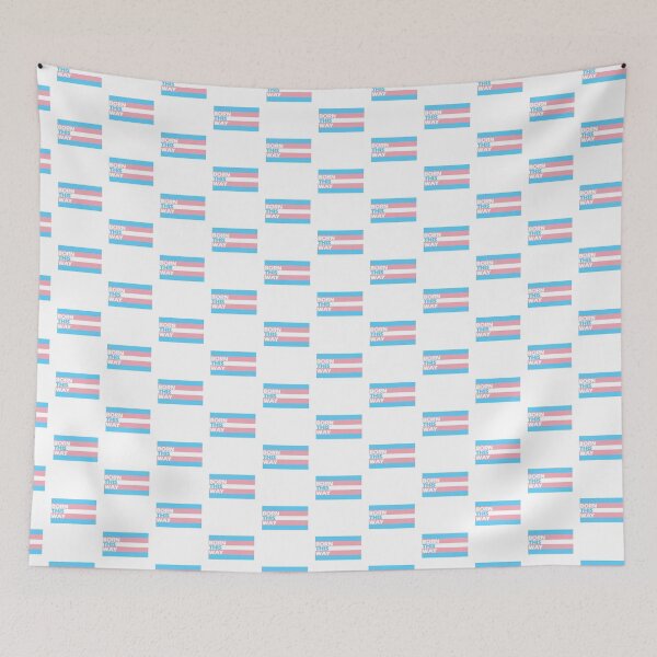 Item preview, "Born This Way" Transsexual Pride Flag designed and sold by PollysCracker.