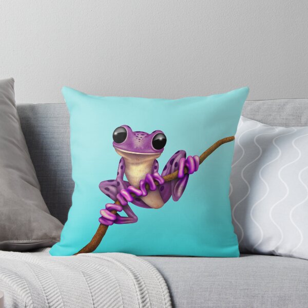Artikelvorschau, Netter lila Laubfrosch auf einem Zweig entworfen und verkauft von JeffBartels.