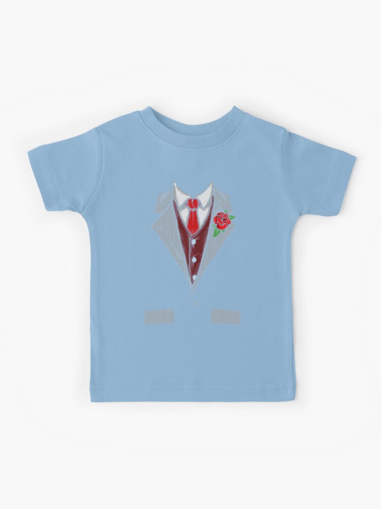 Funny tuxedo costume with rose and red tie Halloween Gift Essential T-Shirt  by Jelisandie