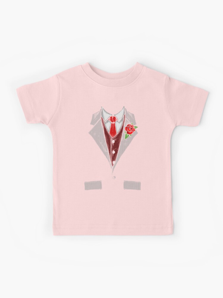 Funny tuxedo costume with rose and red tie Halloween Gift Essential T-Shirt  by Jelisandie