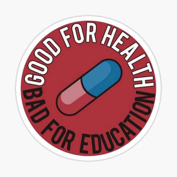 Akira "bon pour la santé mauvais pour l'éducation" Sticker