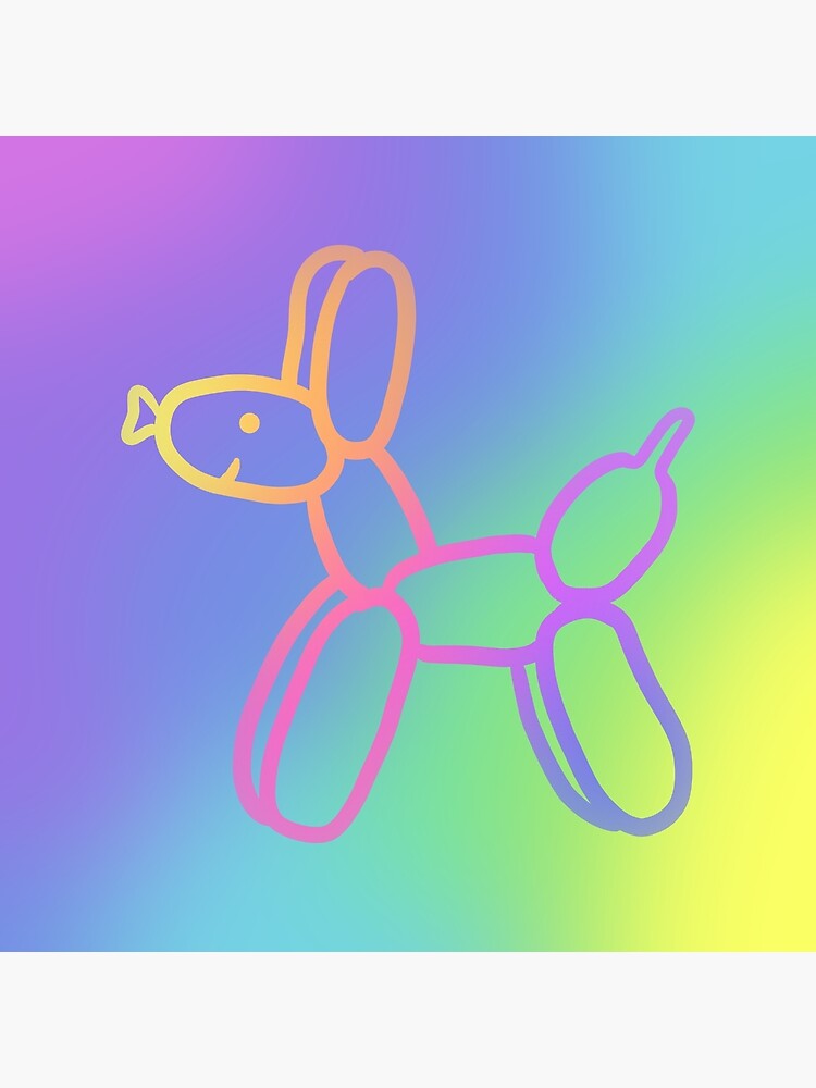 "Pastel Rainbow Balloon Dog!" Poster for Sale by KelseyLovelle Redbubble