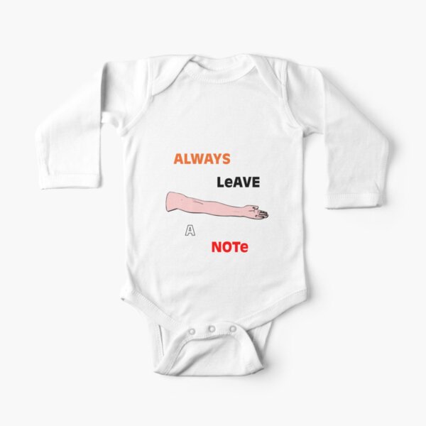 Always Leave a Note Long Sleeve Baby One-Piece