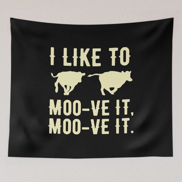 Item preview, Cow Lover I like to Moo ve it Moo ve it Gift Idea designed and sold by haselshirt.