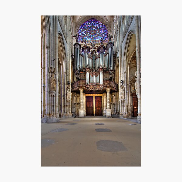 Church of St. Ouen - The Aristide Cavaillé Coll Organ Photographic Print