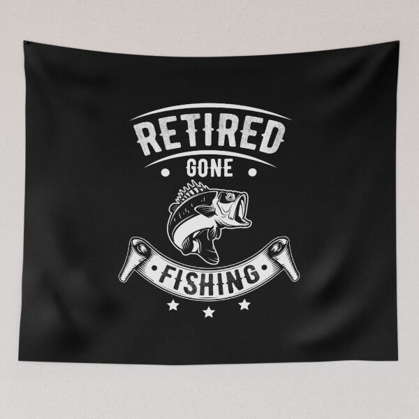 Artikelvorschau, Retirement Retiree Retired Gone Fishing Gift Idea entworfen und verkauft von haselshirt.