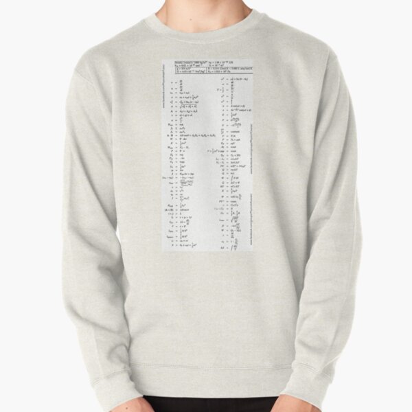 #Physics #Formula #Set, #length, distance, height, area, volume, time, speed, velocity, area rate, diffusion coefficient Pullover Sweatshirt