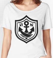 SquidForce White Anchor Tee Women's Relaxed Fit T-Shirt