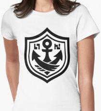 SquidForce White Anchor Tee Women's Fitted T-Shirt