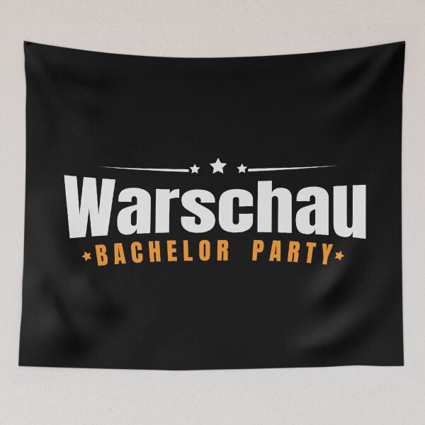 Item preview, Bachelor Party Shirt Warschau Pre Wedding Celebration Tee designed and sold by haselshirt.