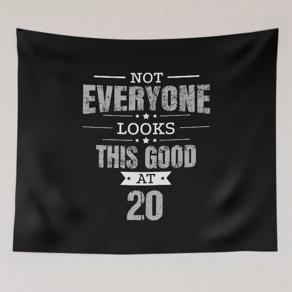 Item preview, 20th Birthday Gift Retro Twenty 20 Years Looks This Good Grey designed and sold by haselshirt.