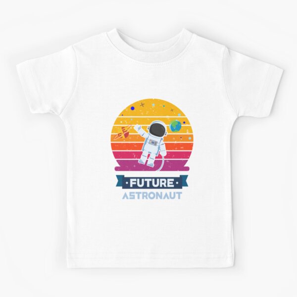 Vintage Retro Future Astronaut T Shirt Astronomy Men Women Kids Kids T-Shirt