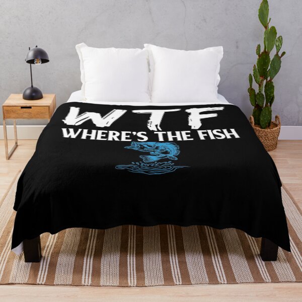 Item preview, WTF Where's The Fish Fishing Fisher Lover designed and sold by BiagioDeFranco.