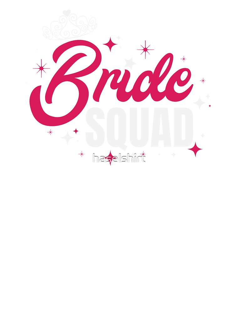 Bachelor Party Team Bride Pink Crown Gift Idea Sticker by