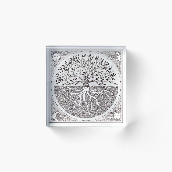 As above, so below- a tree of life Acrylic Block