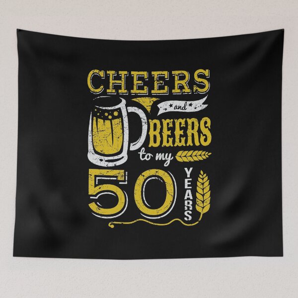 Item preview, Cheers and Beers 50th Birthday Gift Idea designed and sold by haselshirt.