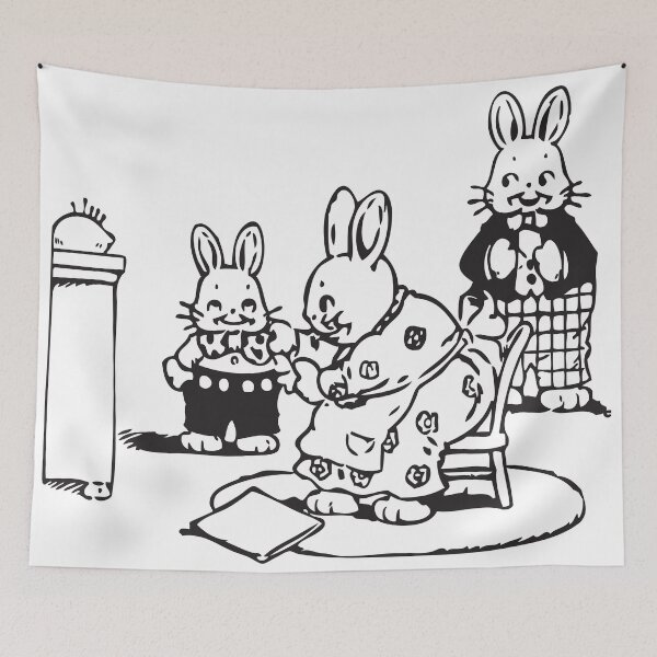 Item preview, RABBITS Vintage Art designed and sold by Bruce ALMIGHTY Baker.