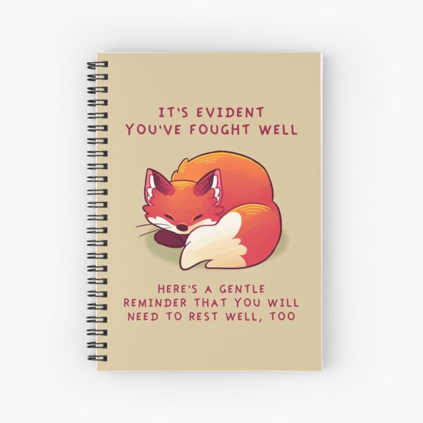 Item preview, "It's Evident You've Fought Well" Sleepy Fox designed and sold by thelatestkate.
