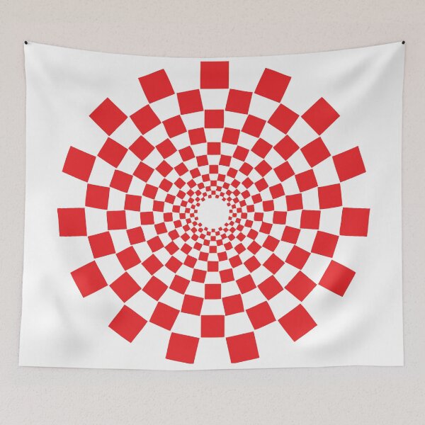 Item preview, RED SPIRAL Vintage Art designed and sold by Bruce ALMIGHTY Baker.