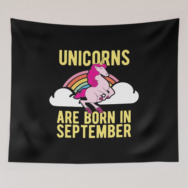 Item preview, Unicorns Are Born In September Shirt Birthday Month Gift Tee designed and sold by haselshirt.