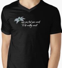 Plain Doll "may you find your worth in the waking world" Men's V-Neck T-Shirt