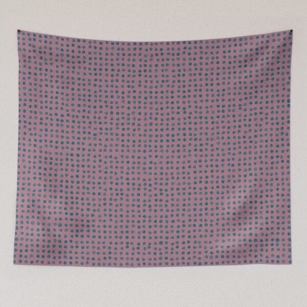 Item preview, Blue dots on mauve - soft pastel  designed and sold by BlertaDK.